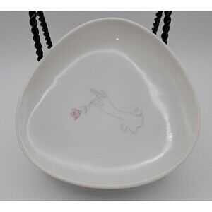 MCM Rosenthal Hand with Rose Triangle Trinket Ring Dish
